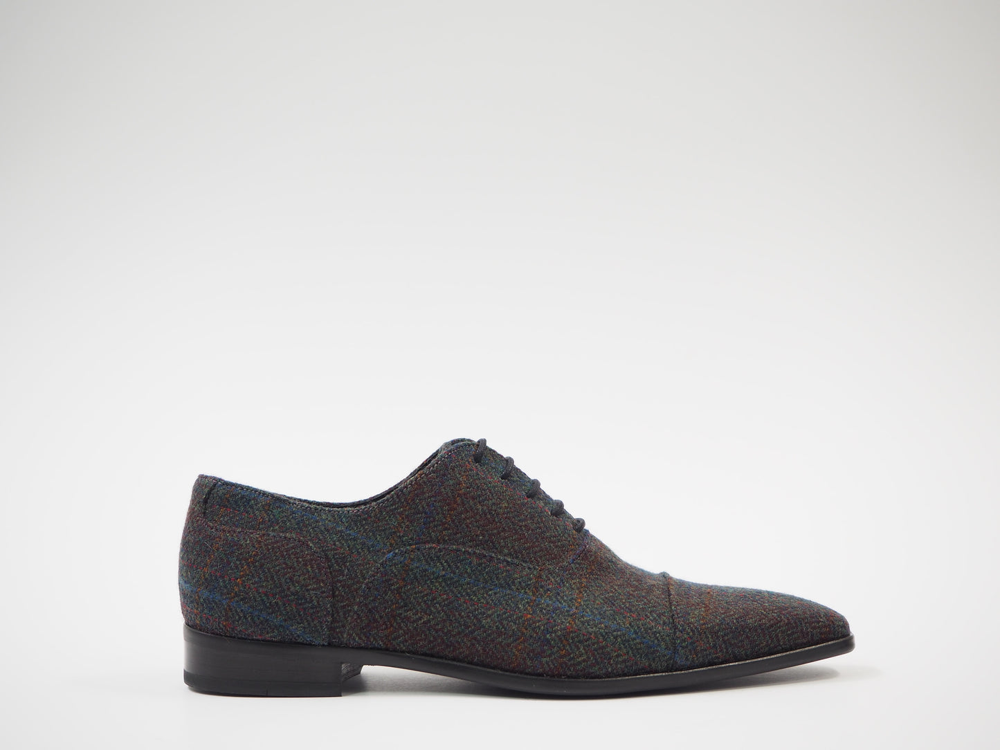 Multicolored Herringbone Men's Dress Shoes + Belt