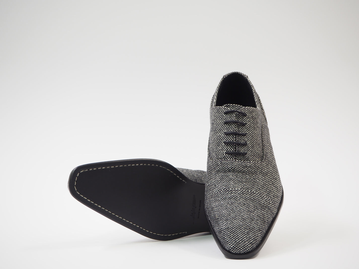 Black & Gray Men's Dress Shoes + Belt