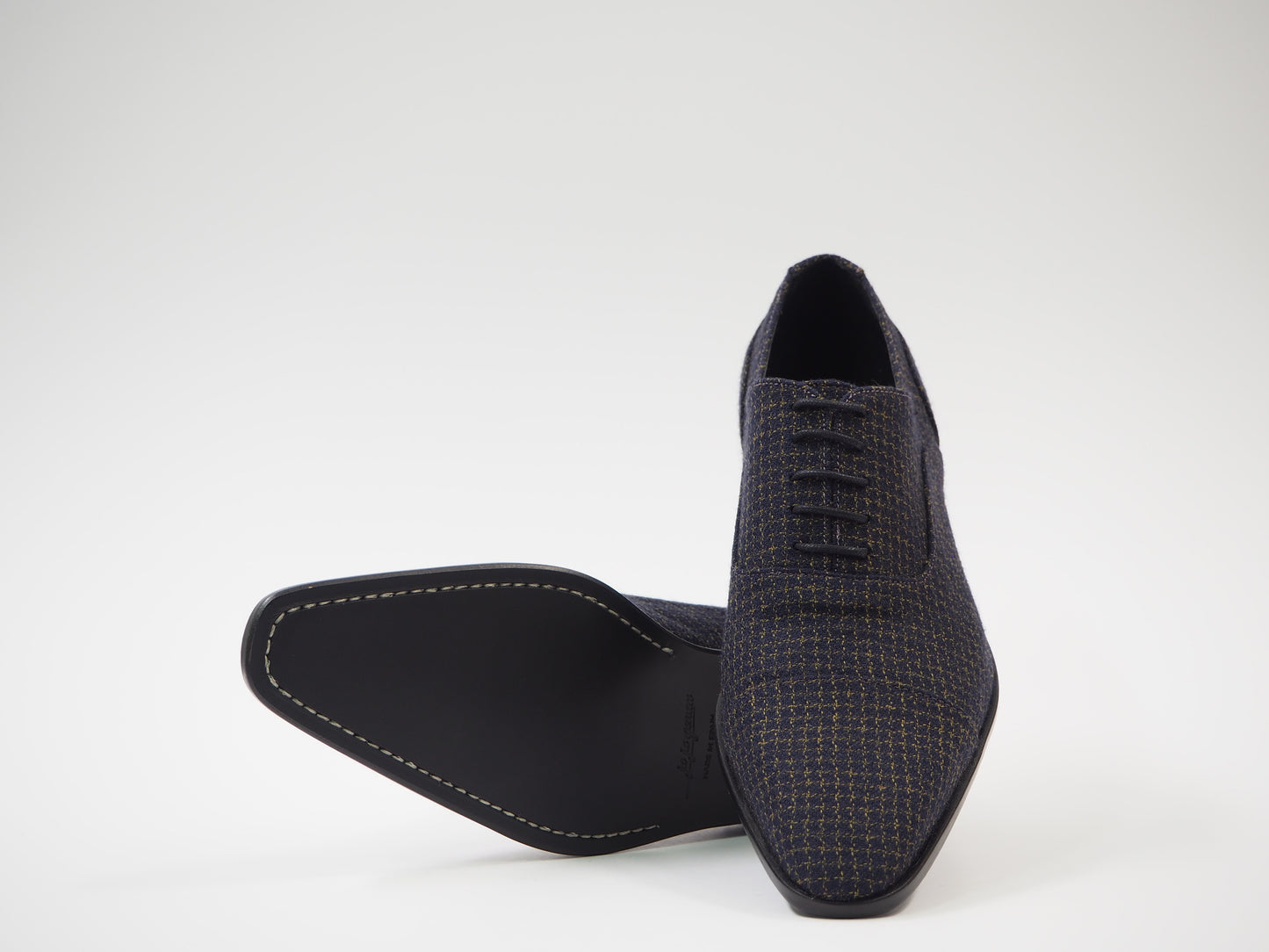 Black & Gold Men's Dress Shoes + Belt