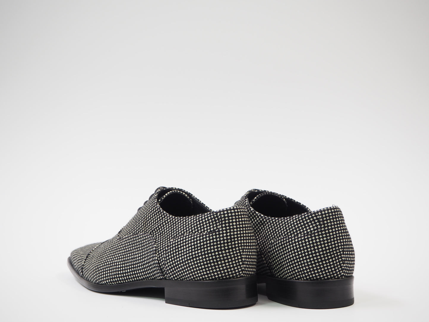 Multicolor Tweed Men's Dress Shoes + Belt