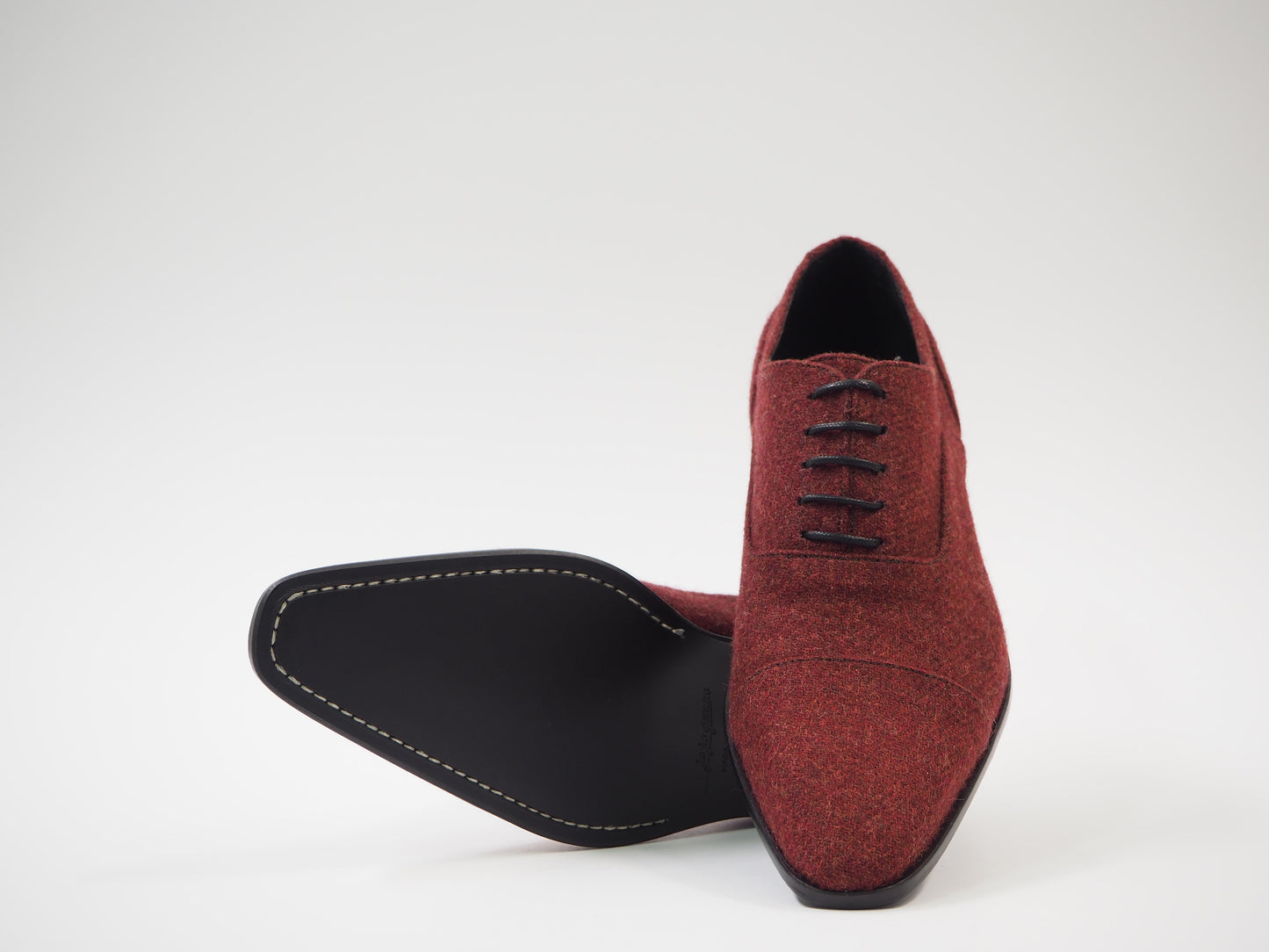 Maroon Men's Dress Shoes + Belt