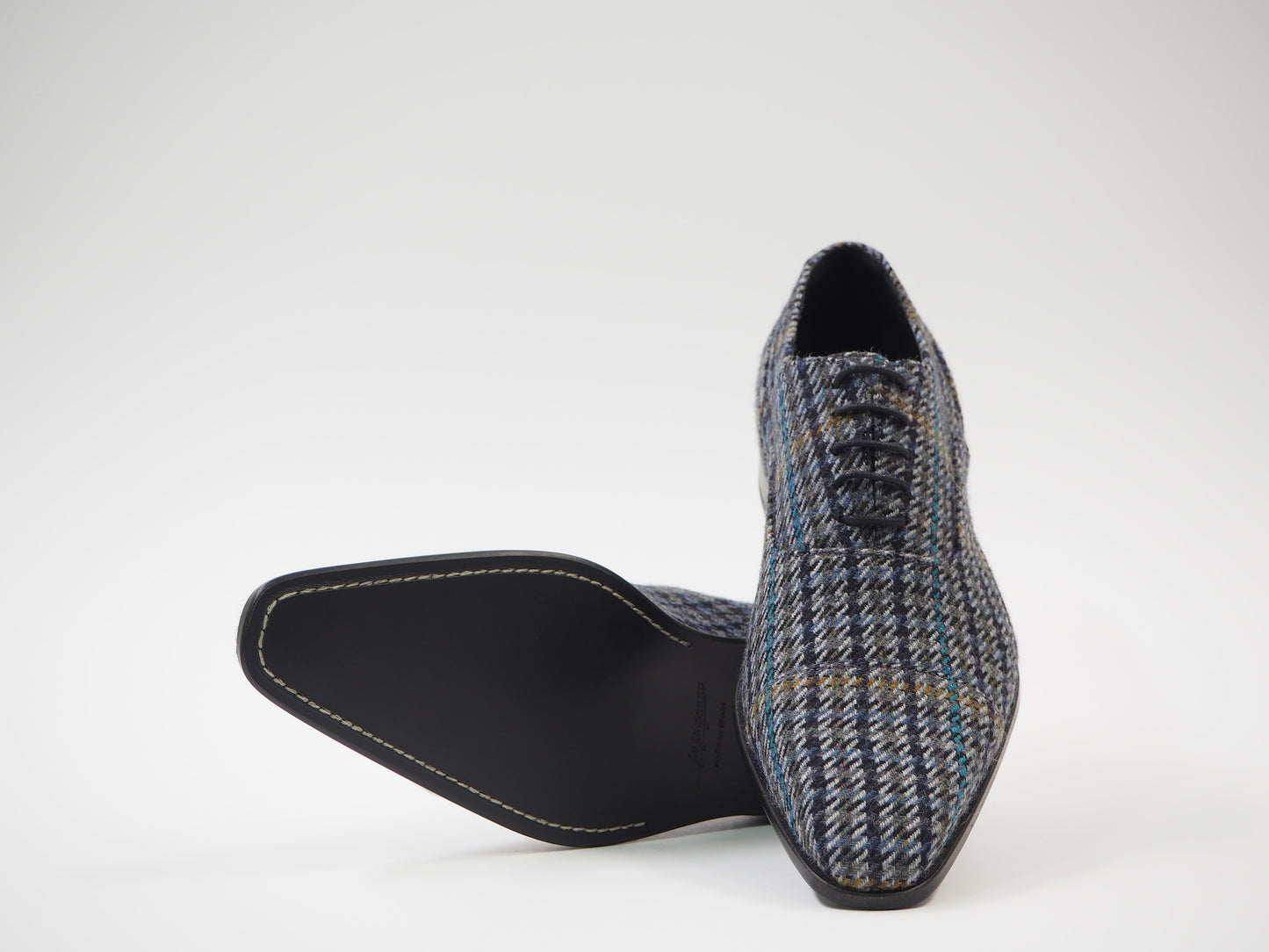 Gold & Blue Men's Dress Shoes + Belt