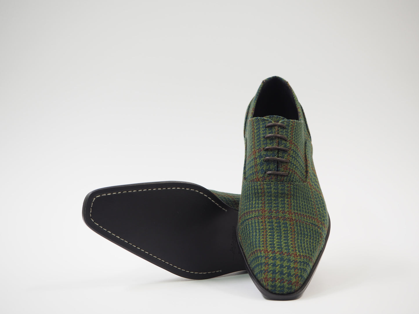 Green & Maroon Men's Dress Shoes + Belt