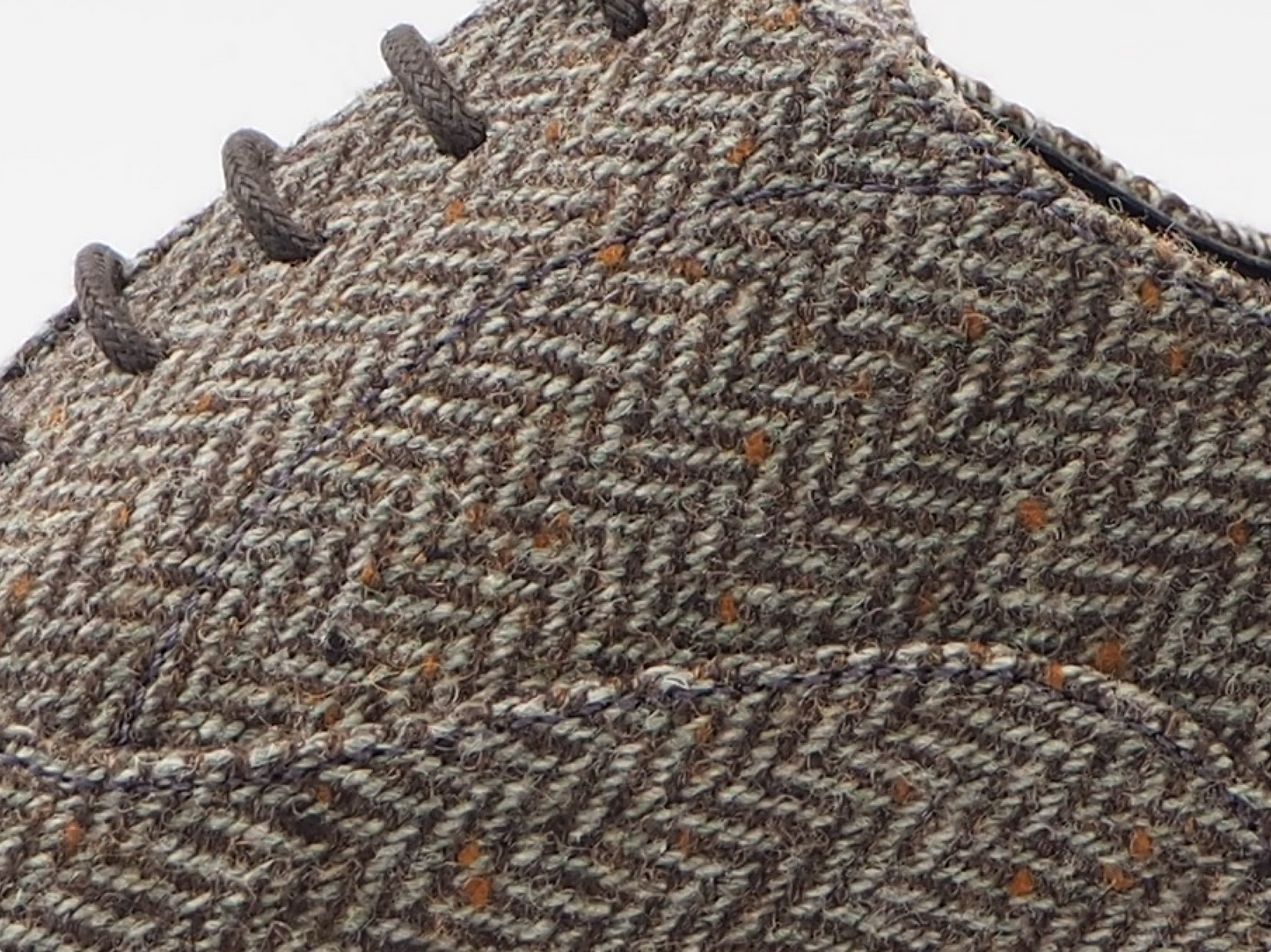 Light Brown Herringbone Men's Dress Shoes + Belt