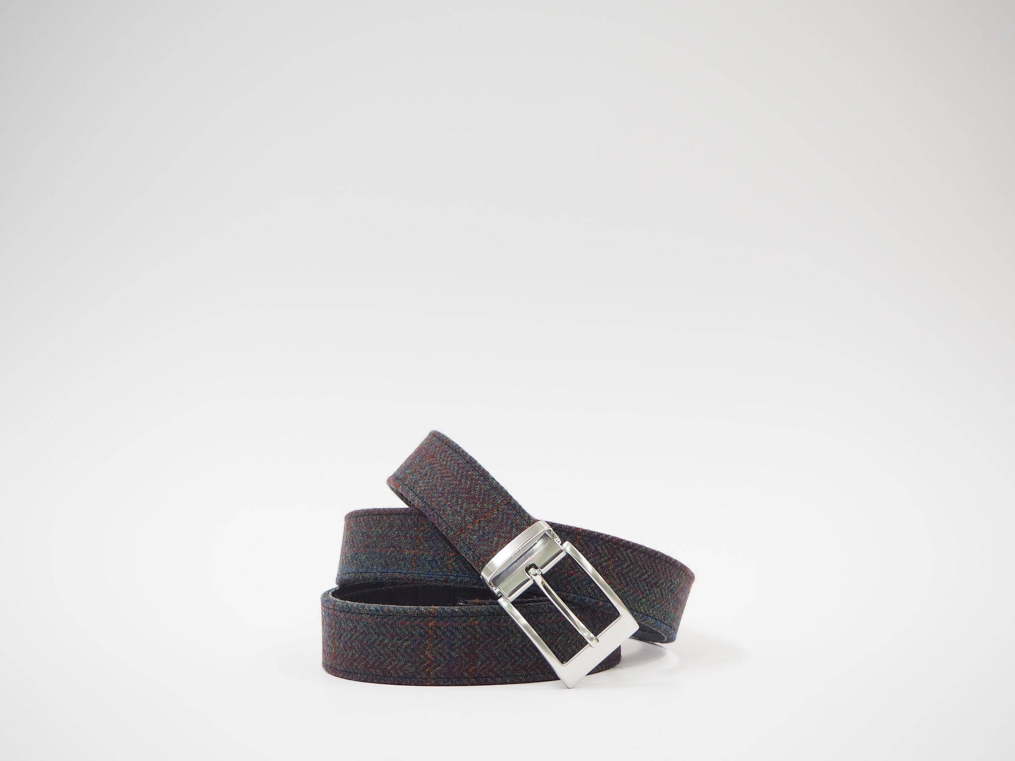 Size 41 - Multicolored Herringbone Oxford + Belt