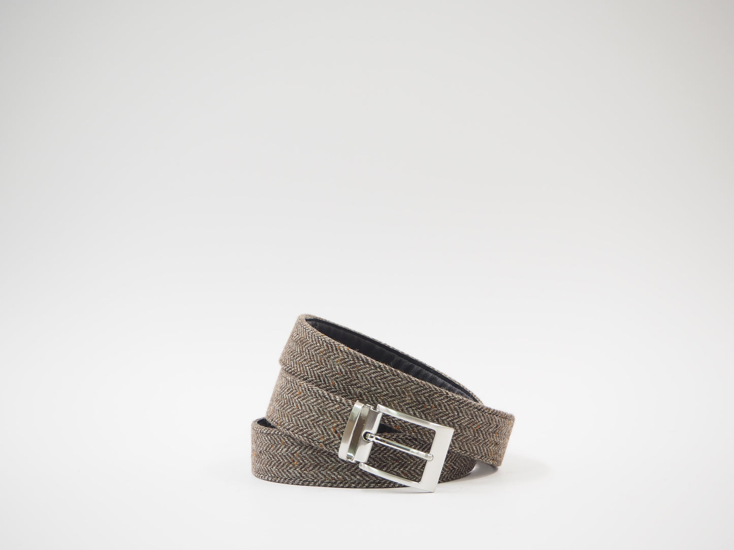 Light Brown Herringbone Men's Dress Shoes + Belt