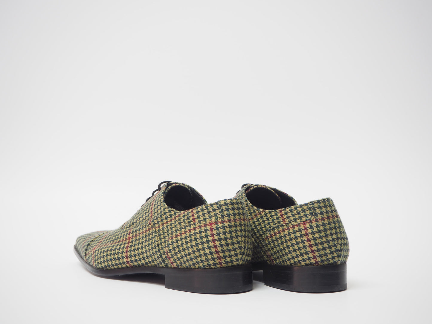 Multicolor Tweed Men's Dress Shoes + Belt