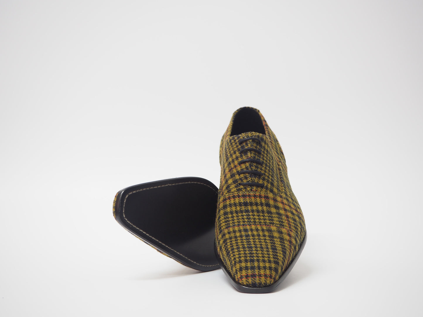 Black & Mustard Men's Dress Shoes + Belt
