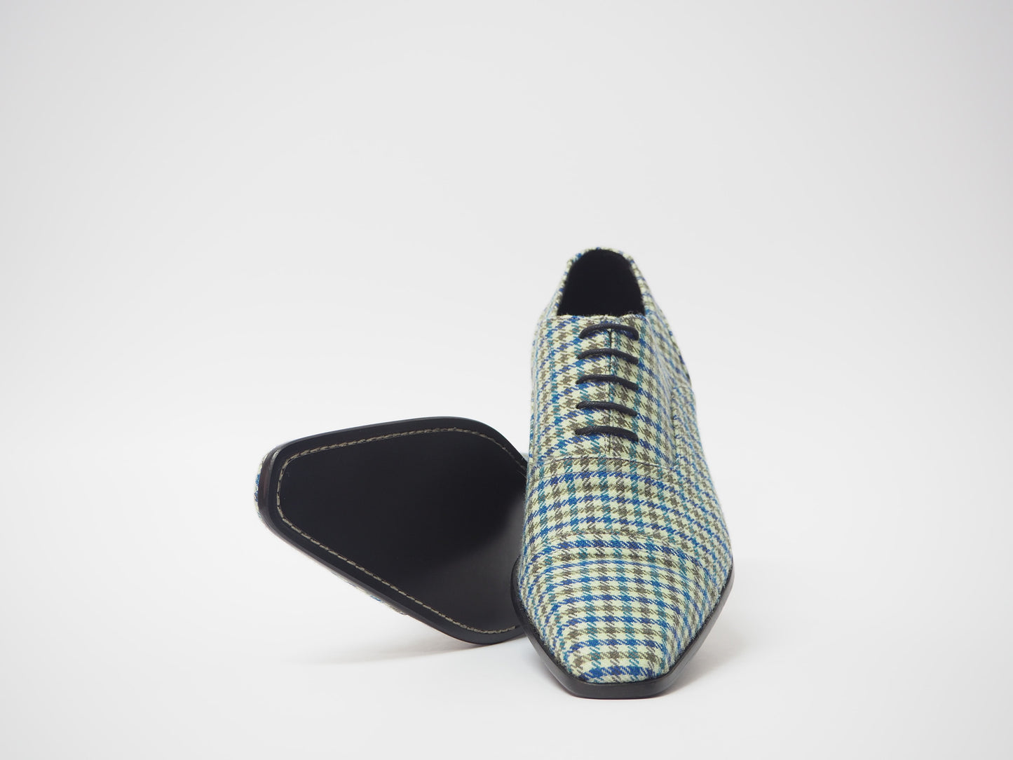 Blue & Olive Men's Dress Shoes + Belt