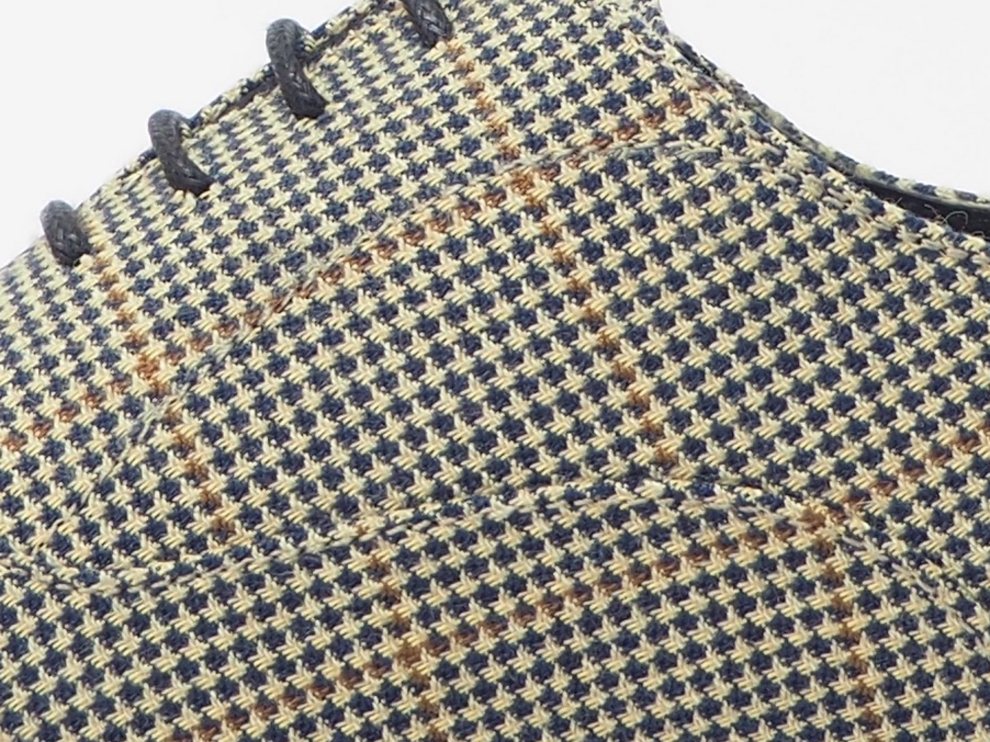 Dark Blue & Beige Men's Dress Shoes + Belt