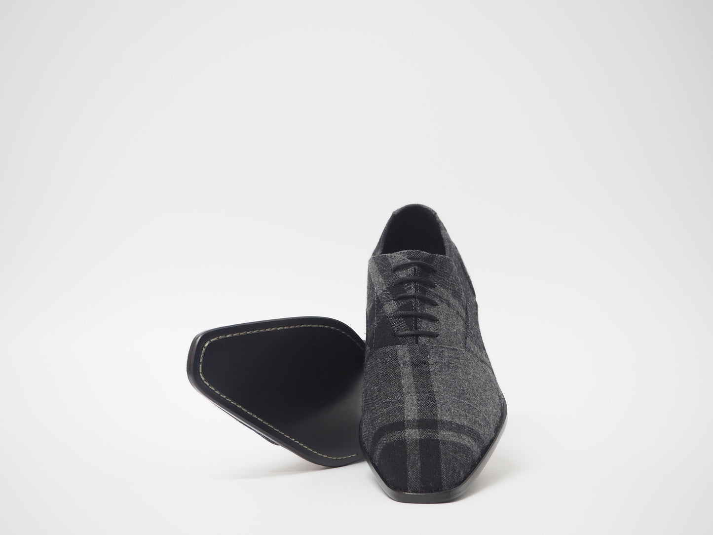 Black & Gray Men's Dress Shoes + Belt