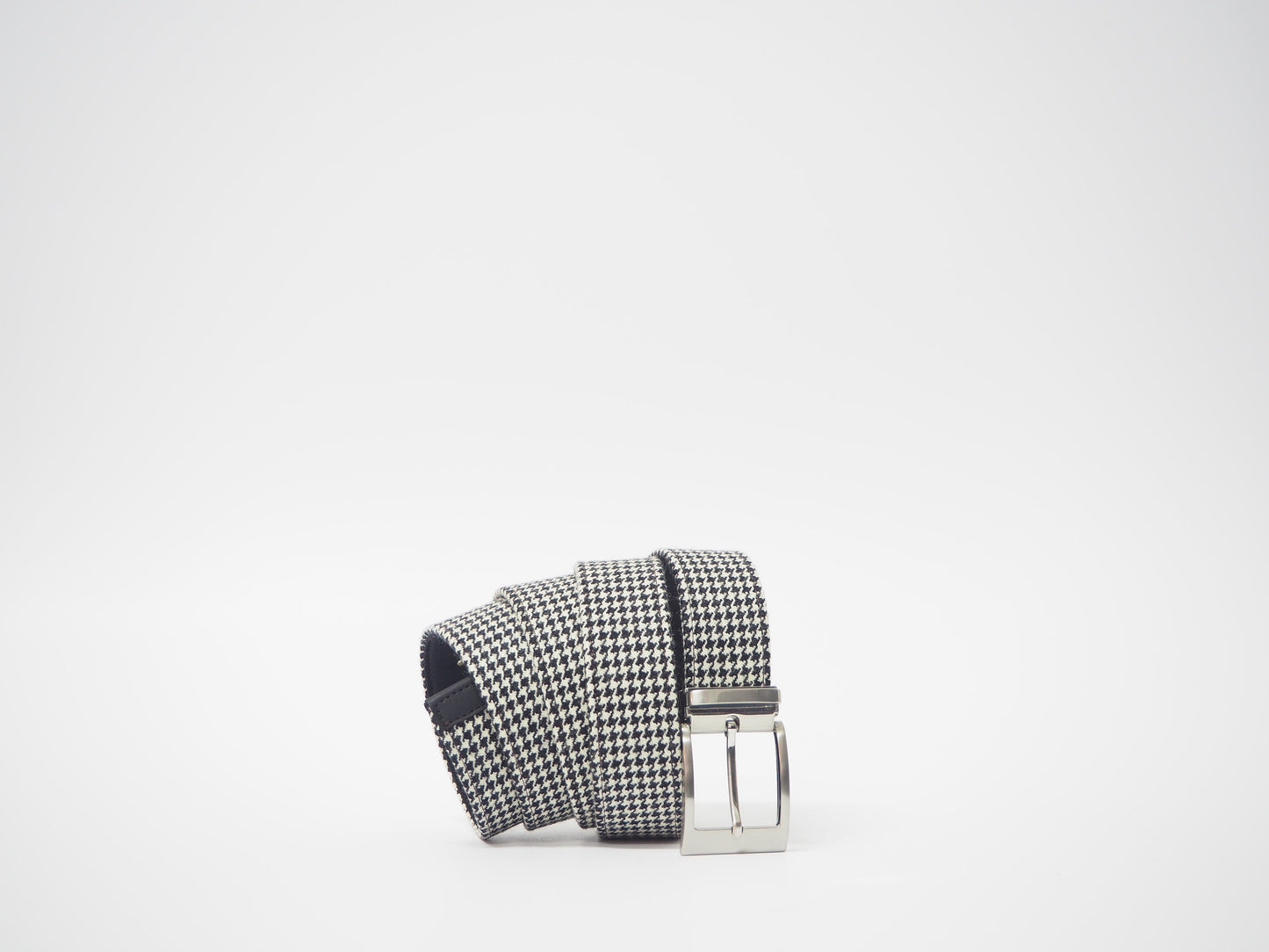 Black & White Tweed Men's Dress Shoes + Belt