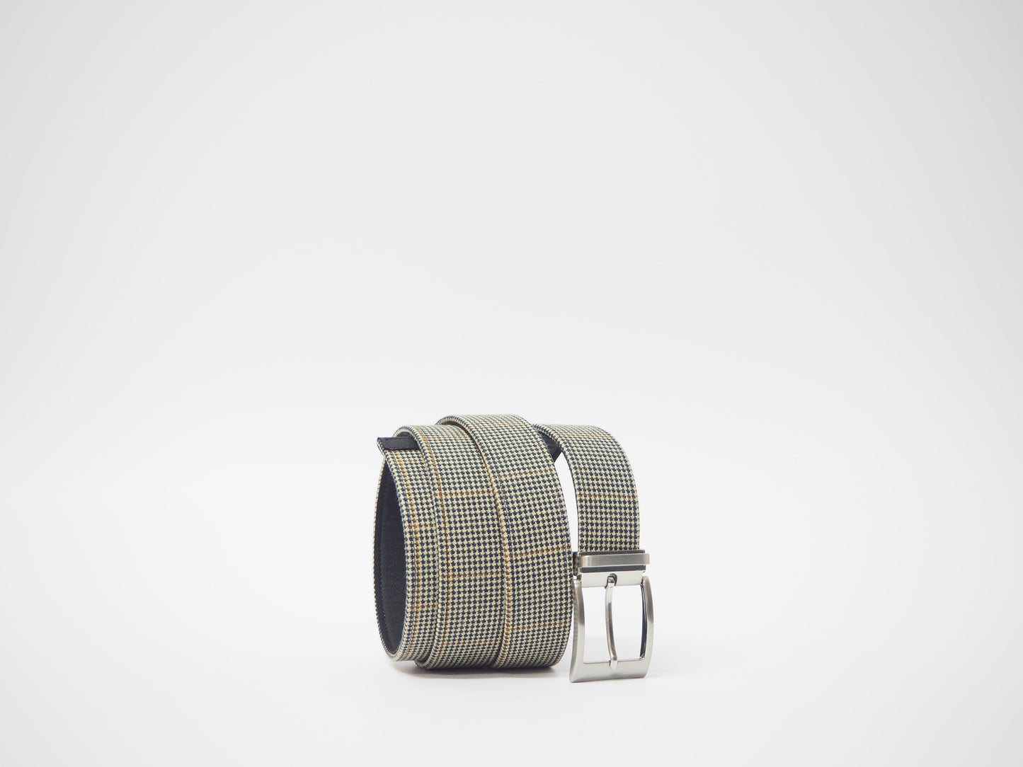 Dark Blue & Beige Men's Dress Shoes + Belt