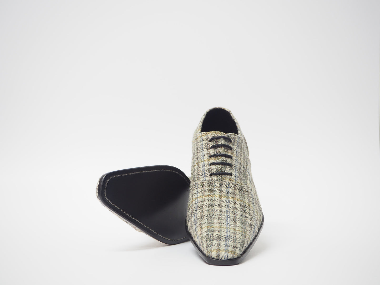 Gray & Blue Men's Dress Shoes + Belt