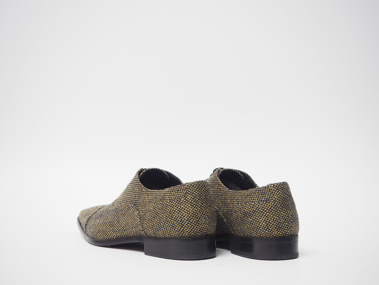 Black & Gold Men's Dress Shoes + Belt