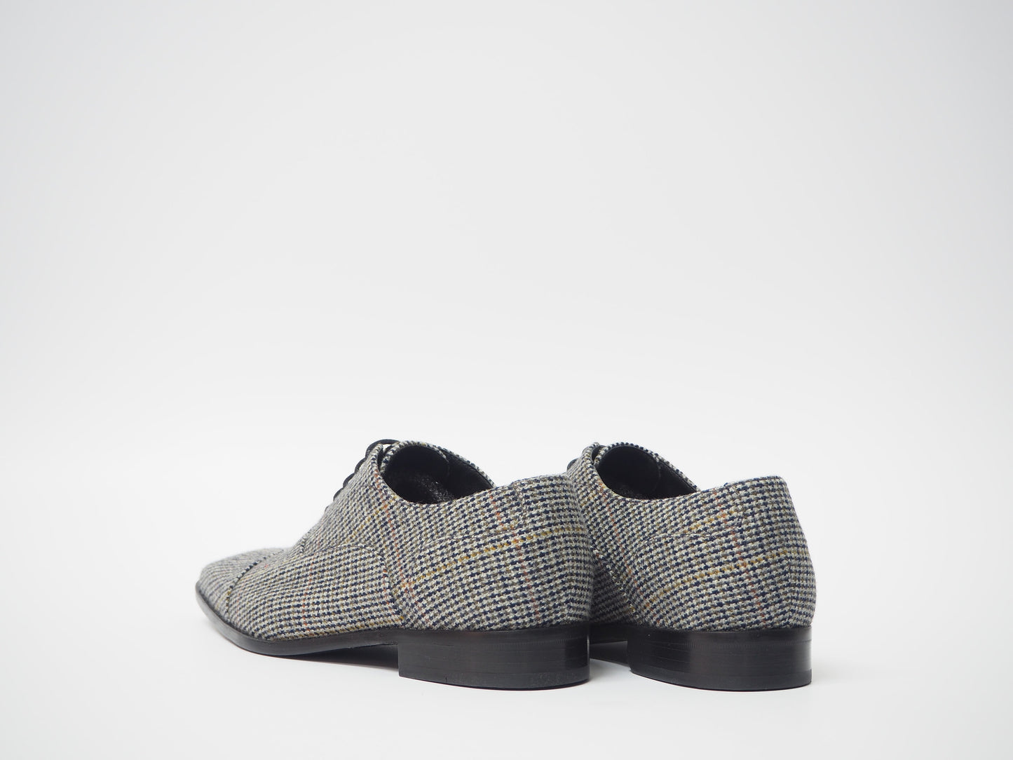 Blue Multicolor Men's Dress Shoes + Belt