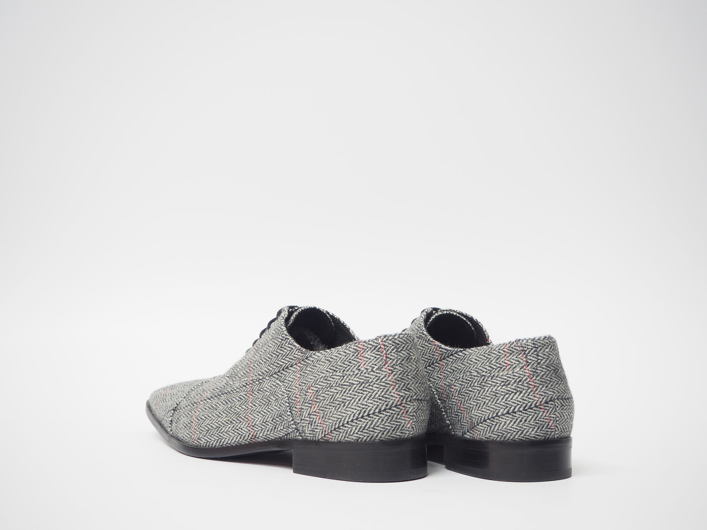 Gray & Red Men's Dress Shoes + Belt