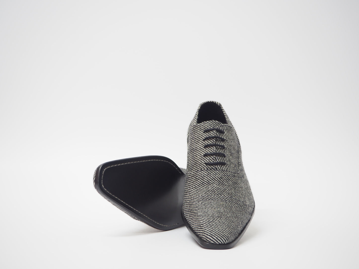 Black & Silver Men's Dress Shoes + Belt