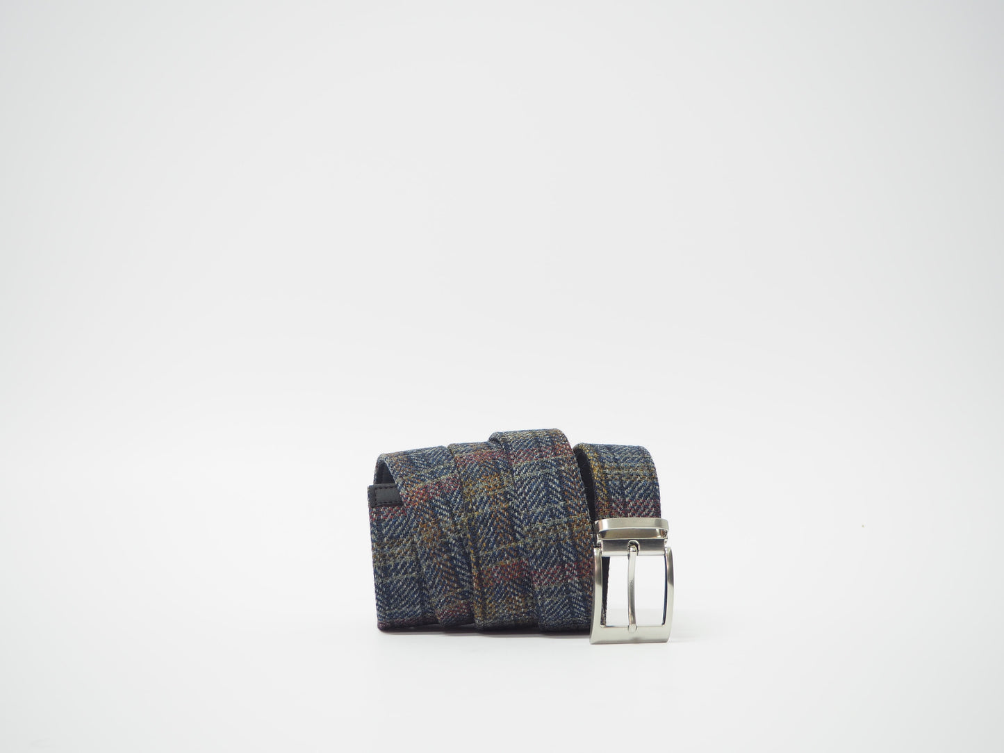 Blue Multicolor Men's Dress Shoes + Belt