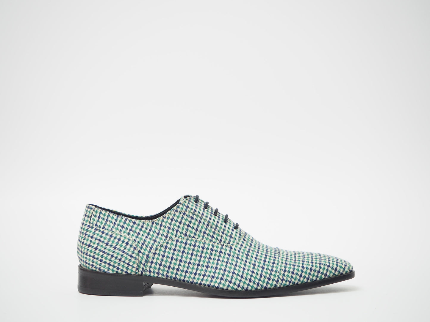Turquoise & Blue Men's Dress Shoes + Belt