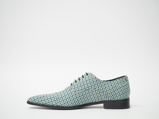 Turquoise & Blue Men's Dress Shoes + Belt