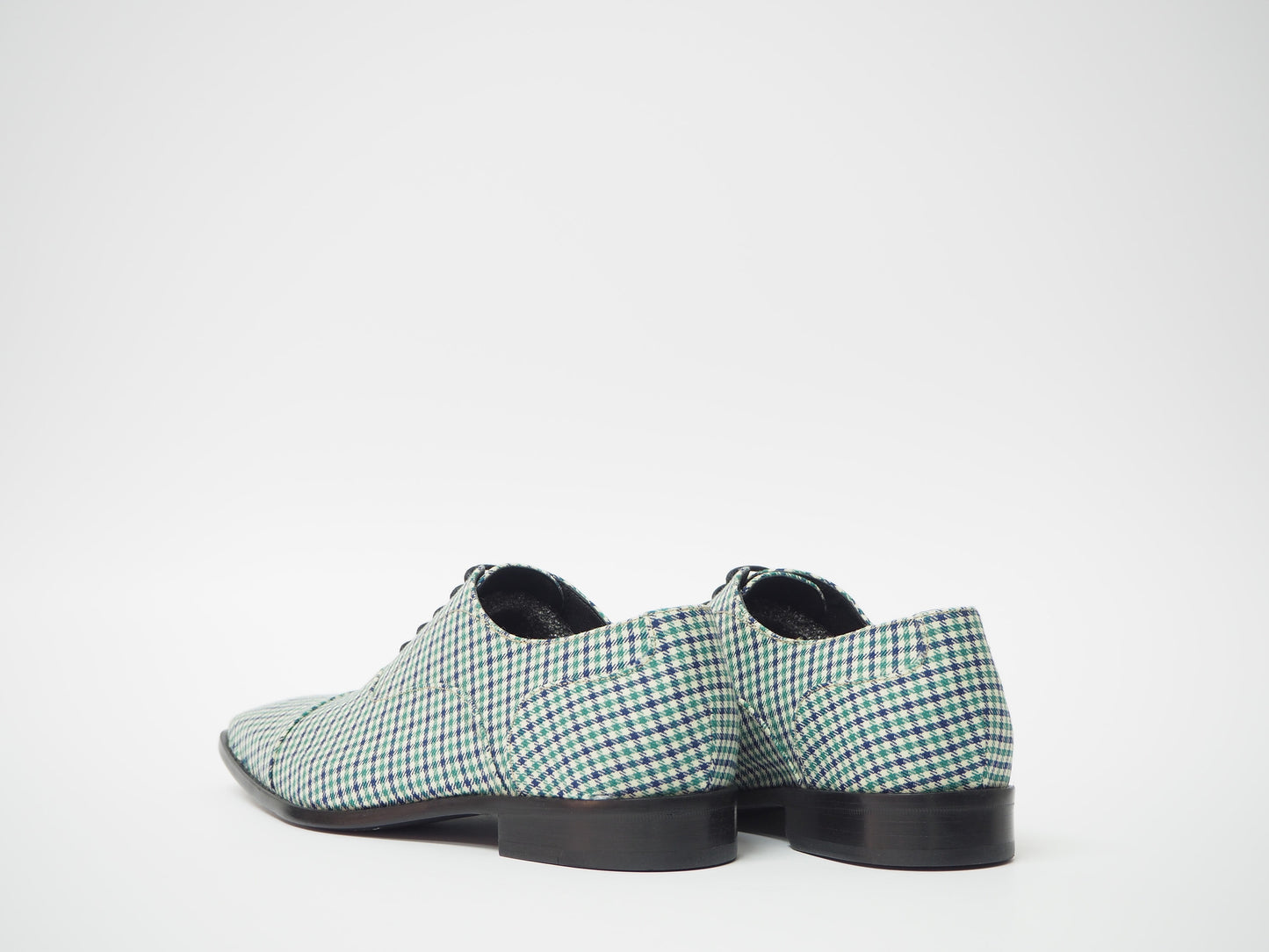 Turquoise & Blue Men's Dress Shoes + Belt