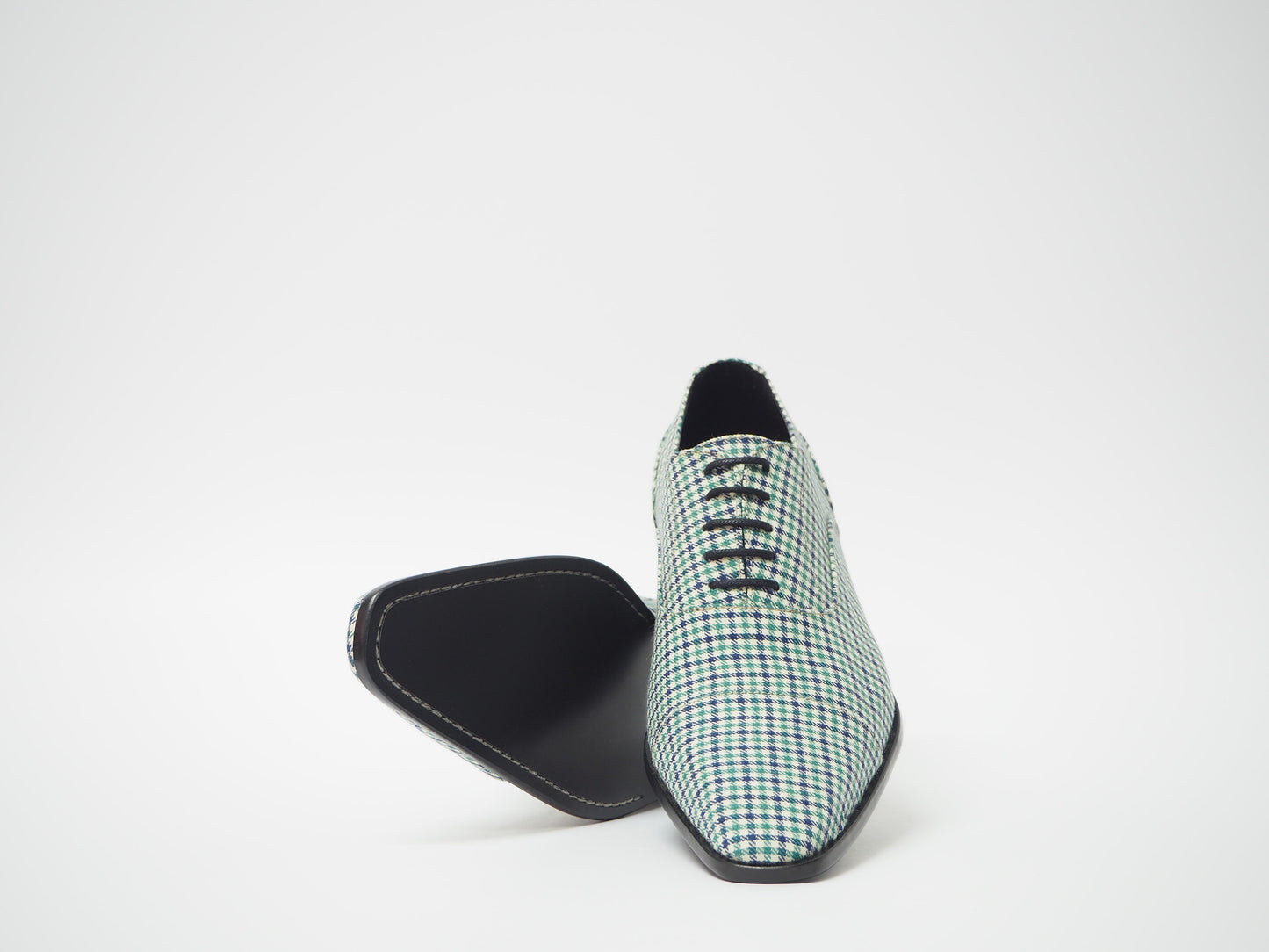 Turquoise & Blue Men's Dress Shoes + Belt