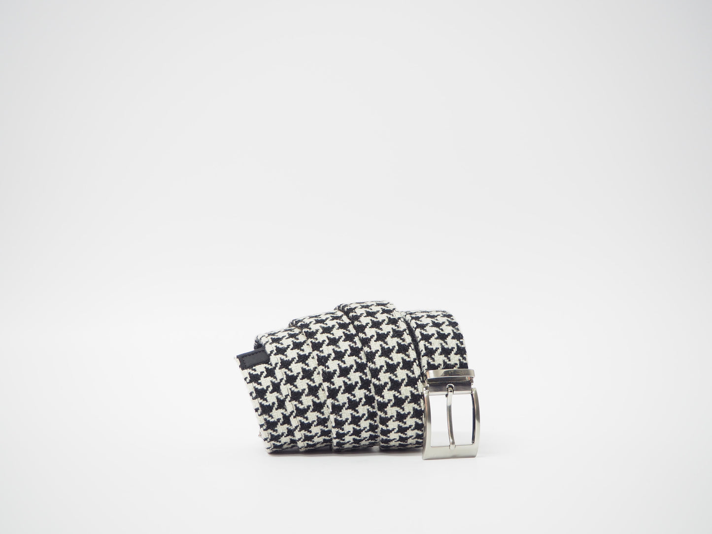 Black & White Tweed Men's Dress Shoes + Belt