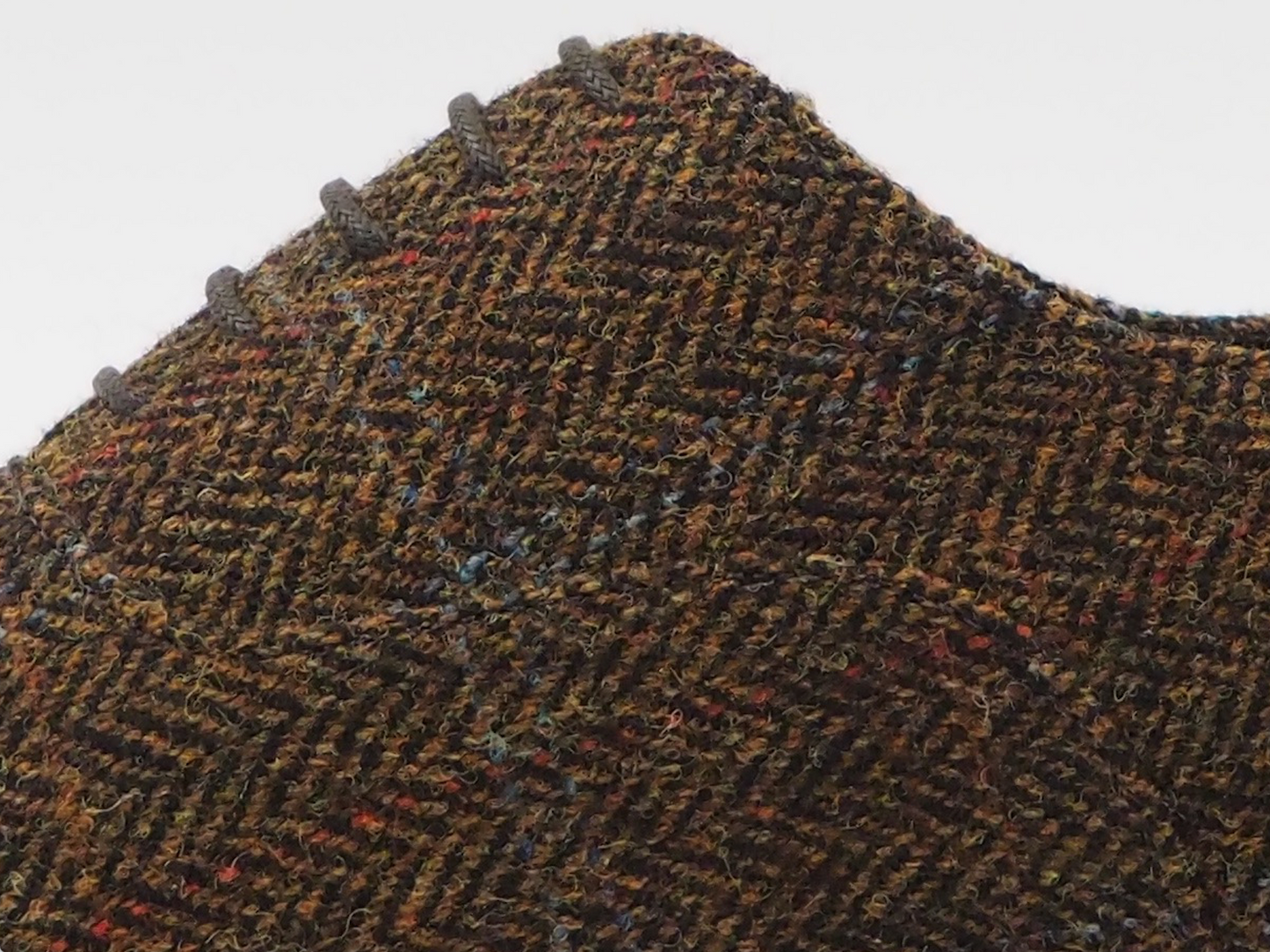 Rustic Brown Tweed Men's Dress Shoes + Belt