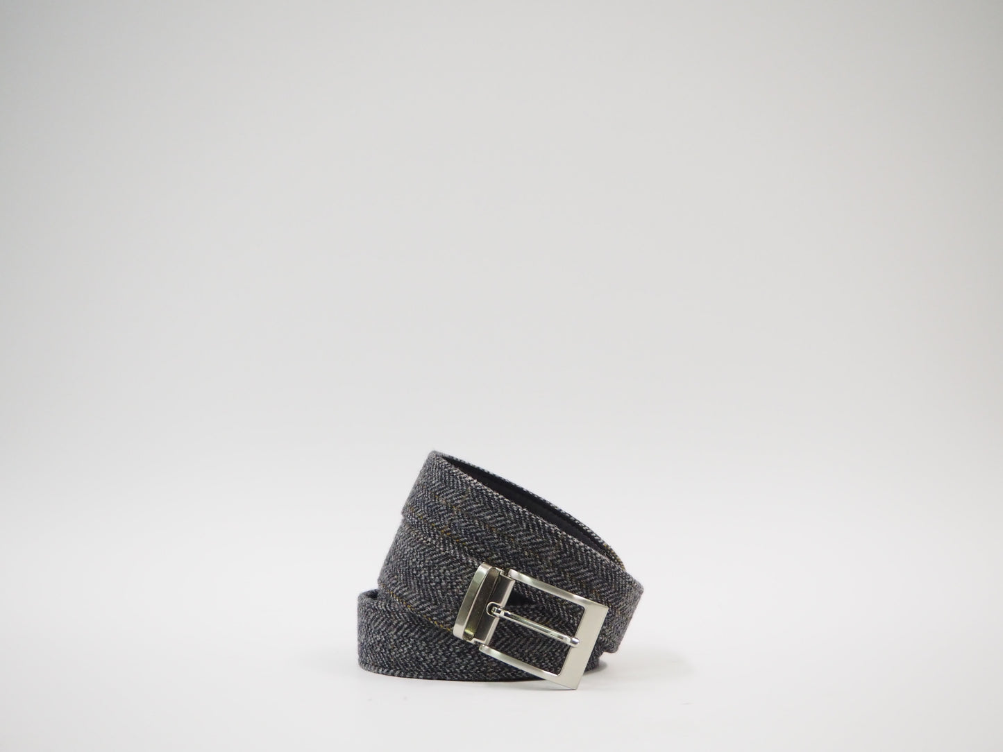 Classical Gray Tweed Men's Dress Shoes + Belt