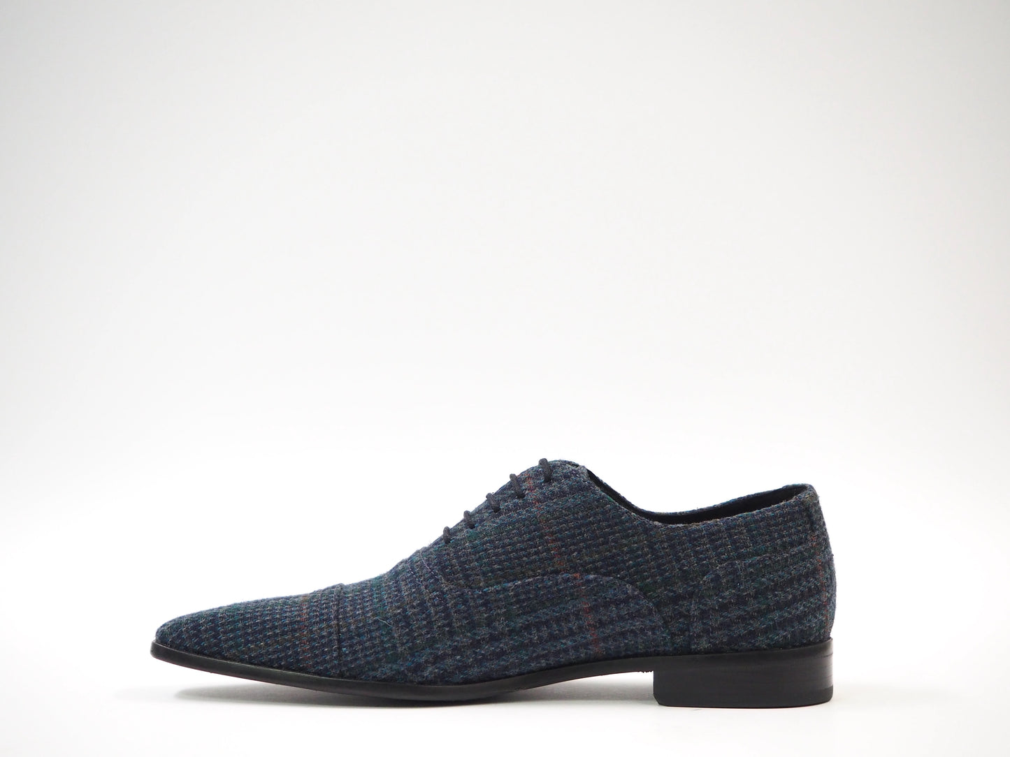 Multicolor Blue Men's Dress Shoes + Belt
