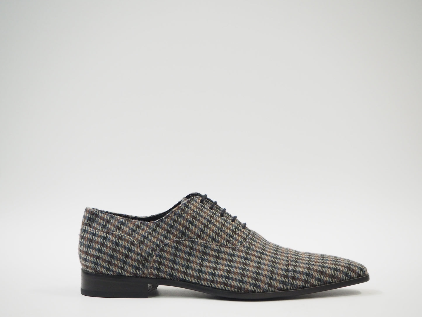 Multicolor Tweed Men's Dress Shoes + Belt
