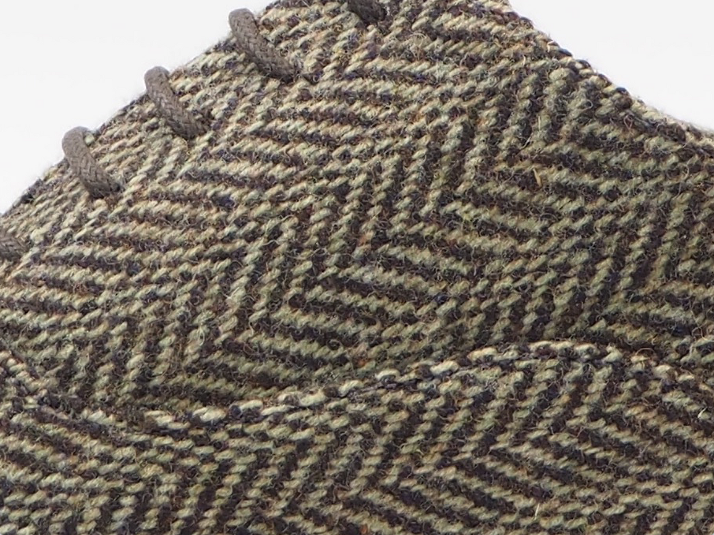 Brown Herringbone Men's Dress Shoes + Belt