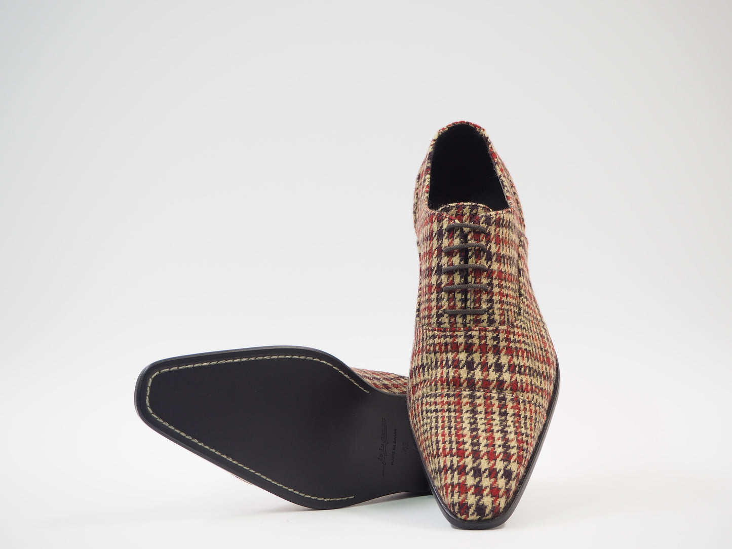 Tan & Red Men's Dress Shoes + Belt