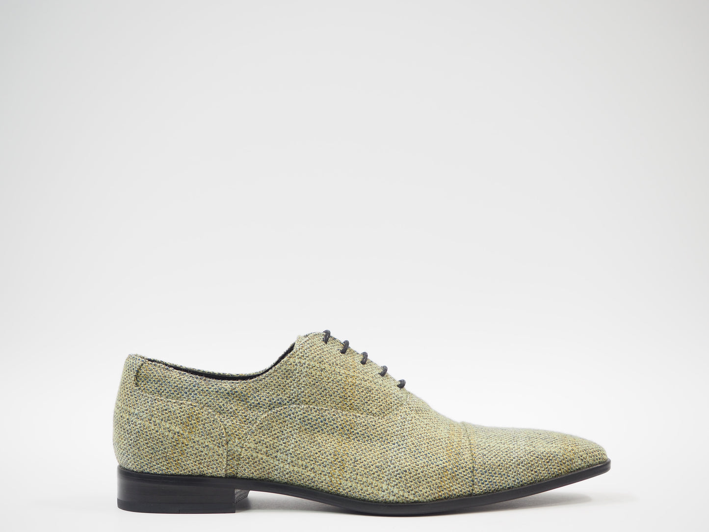 Gold & Olive Tweed Men's Dress Shoes + Belt