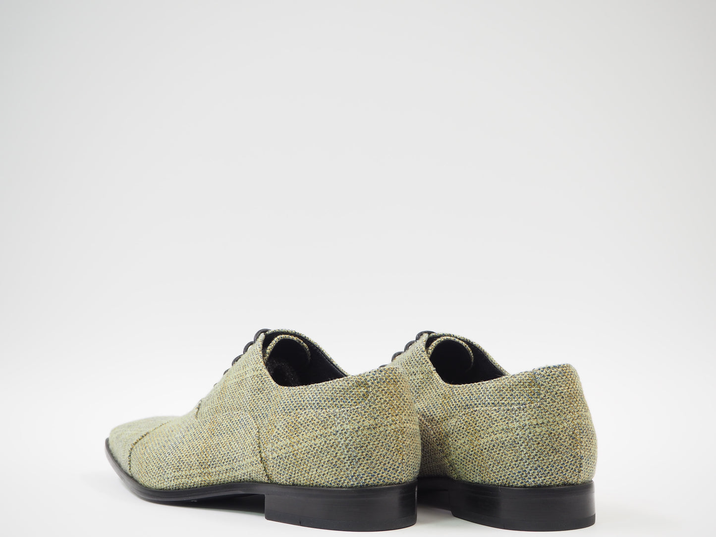 Gold & Olive Tweed Men's Dress Shoes + Belt