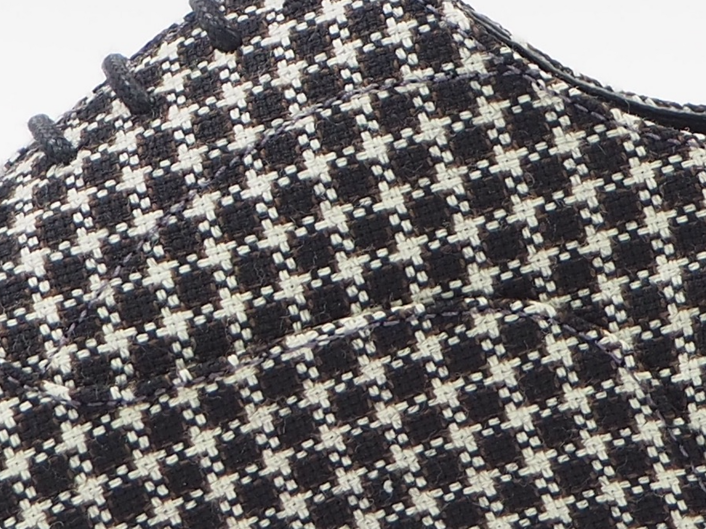 White & Black Tweed Men's Dress Shoes + Belt