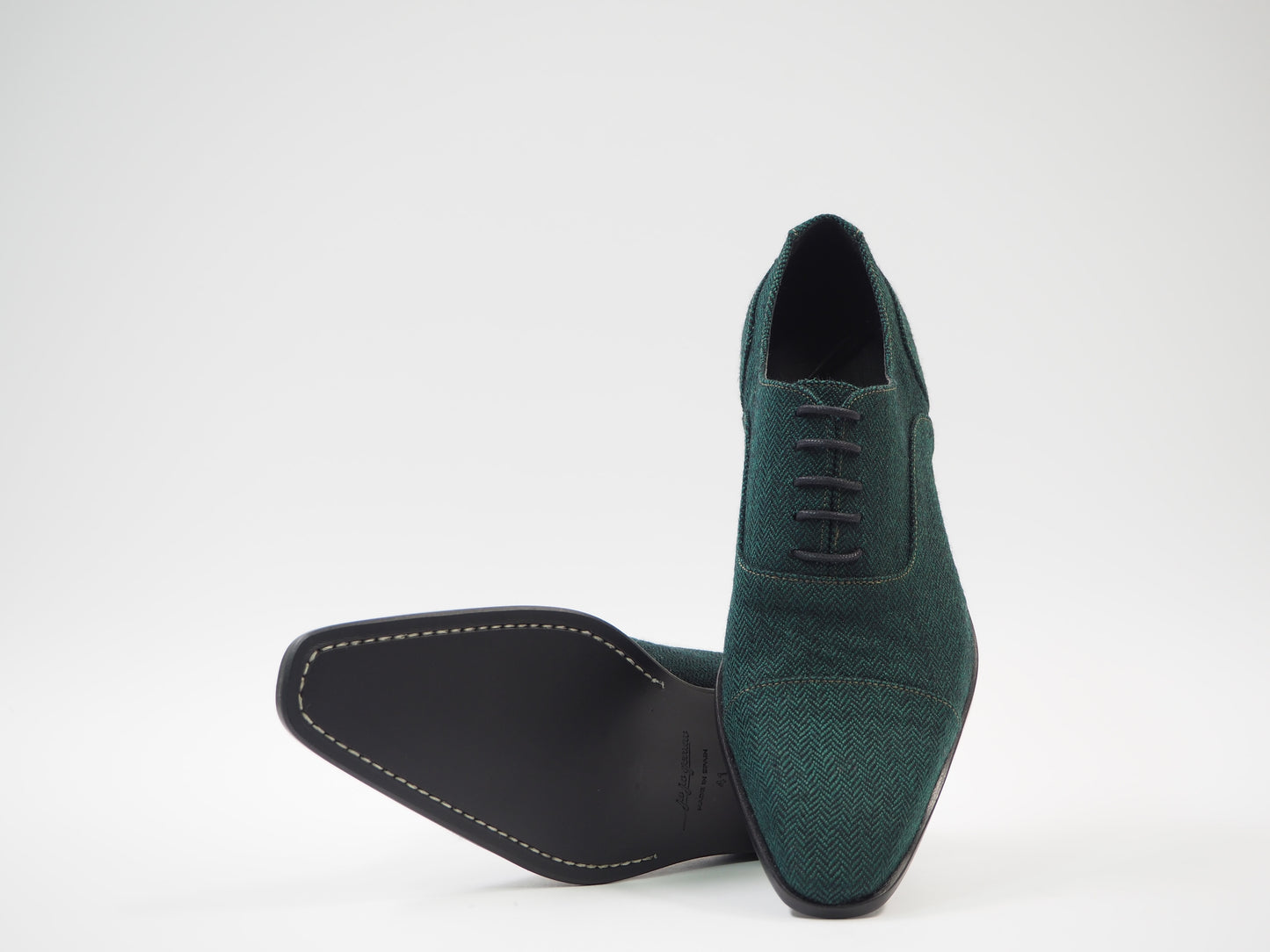 Black & Green Men's Dress Shoes + Belt