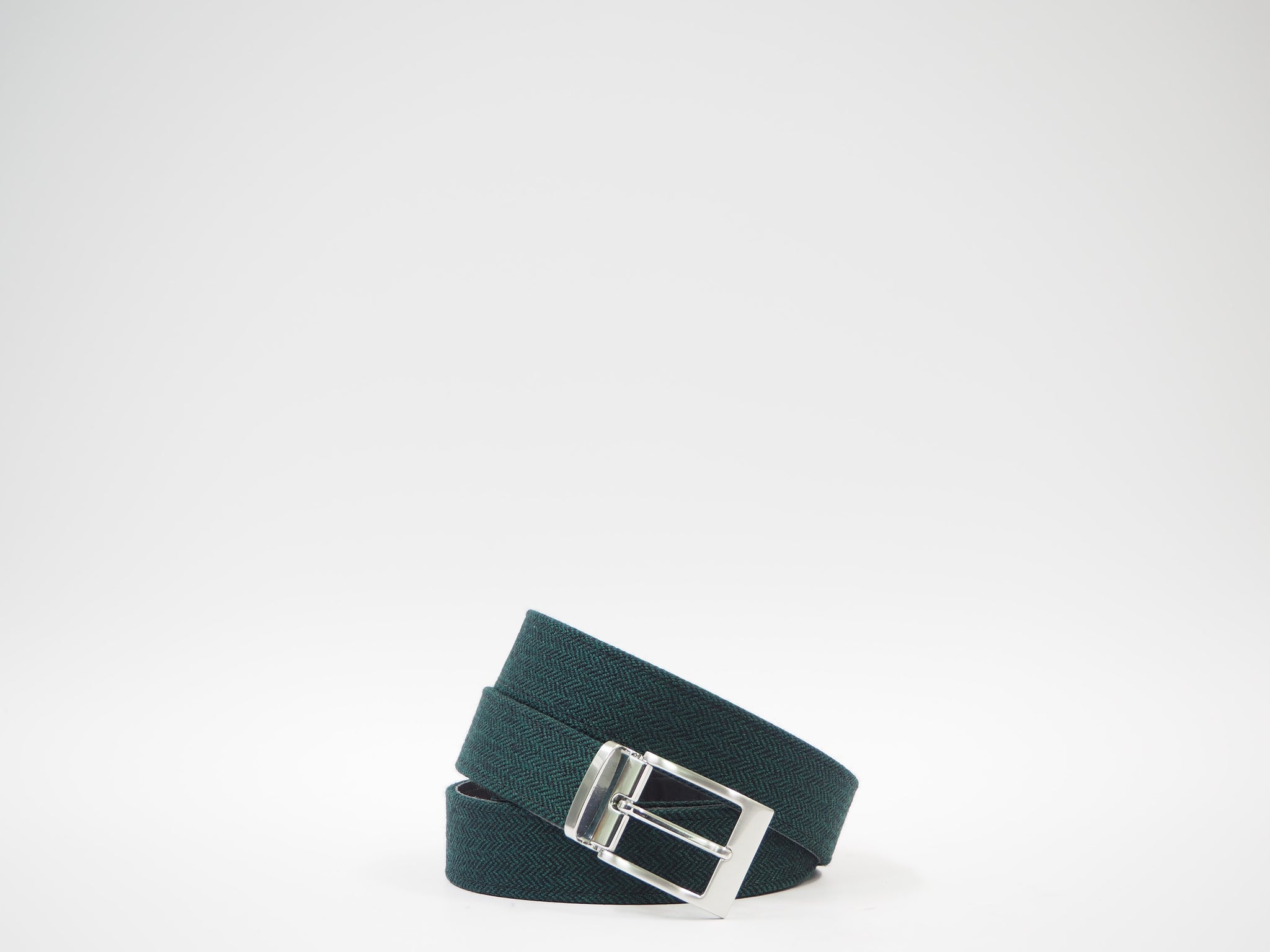 Size 41 - Green & Black Herringbone Oxford + Belt