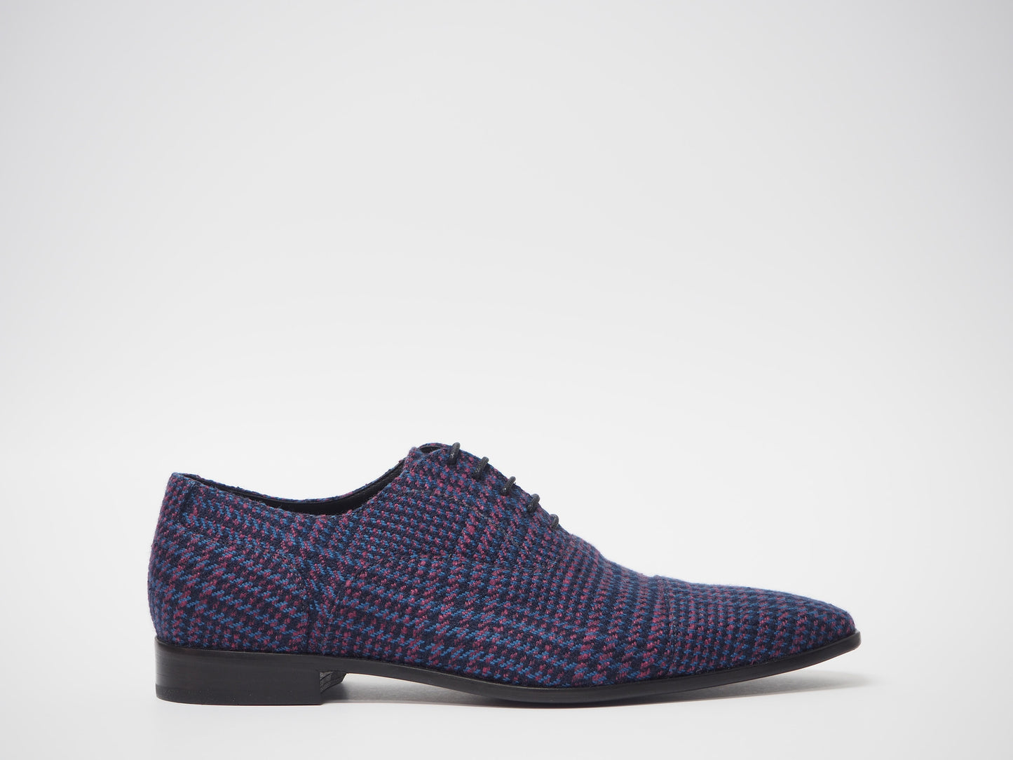 Maroon & Blue Men's Dress Shoes + Belt