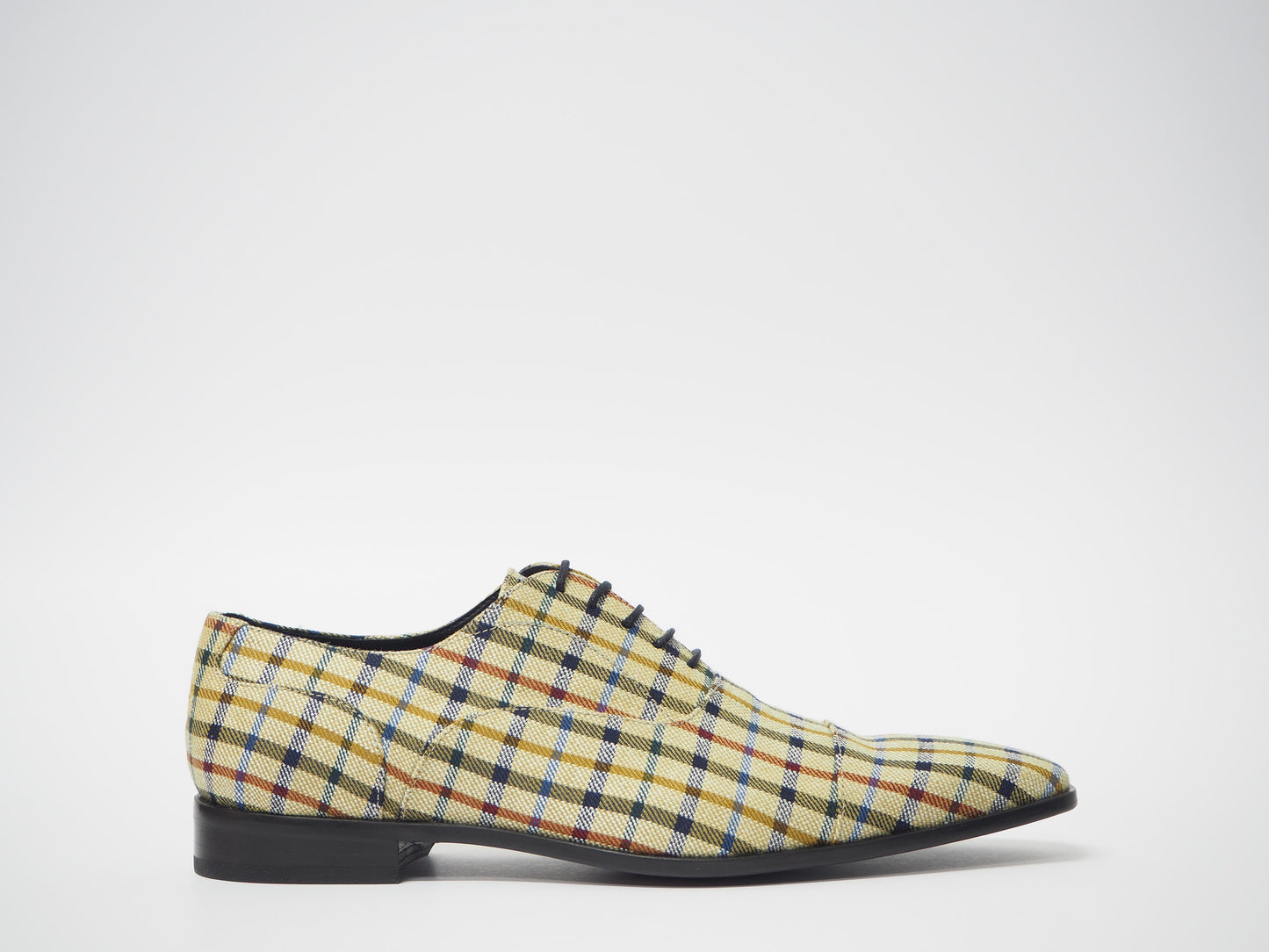 Yellow Multicolor Men's Dress Shoes + Belt