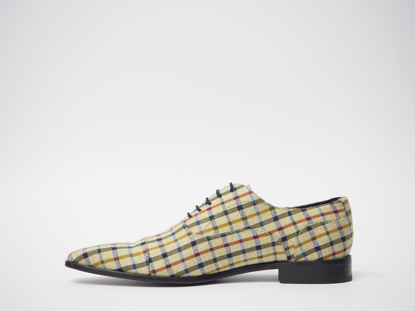 Yellow Multicolor Men's Dress Shoes + Belt
