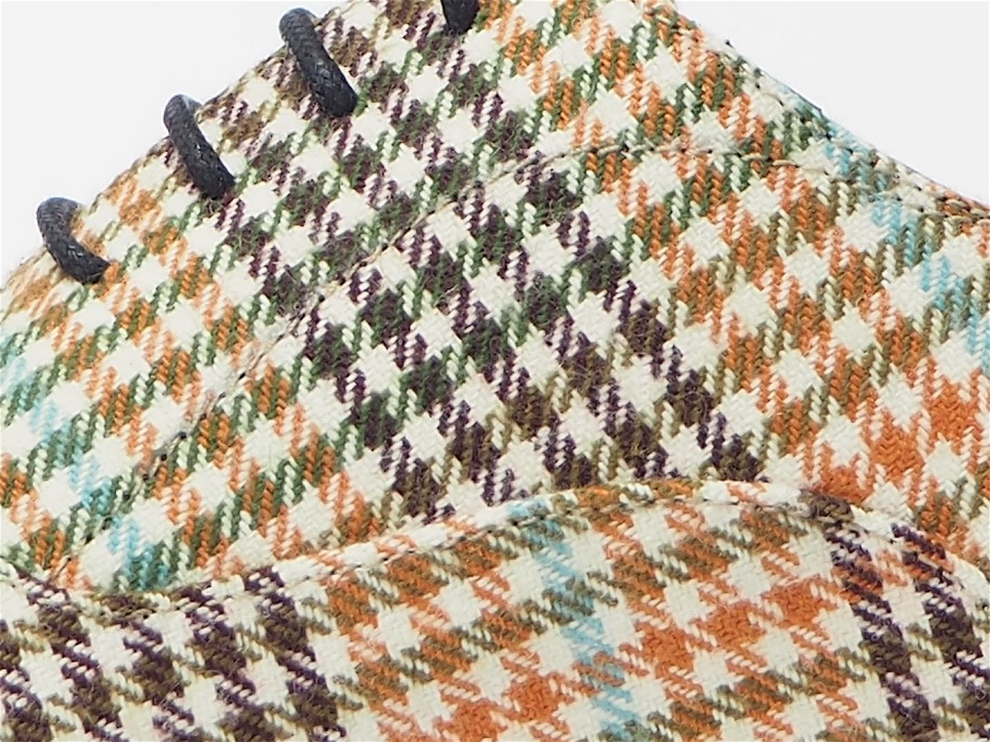 Orange & Brown Tartan Men's Dress Shoes + Belt