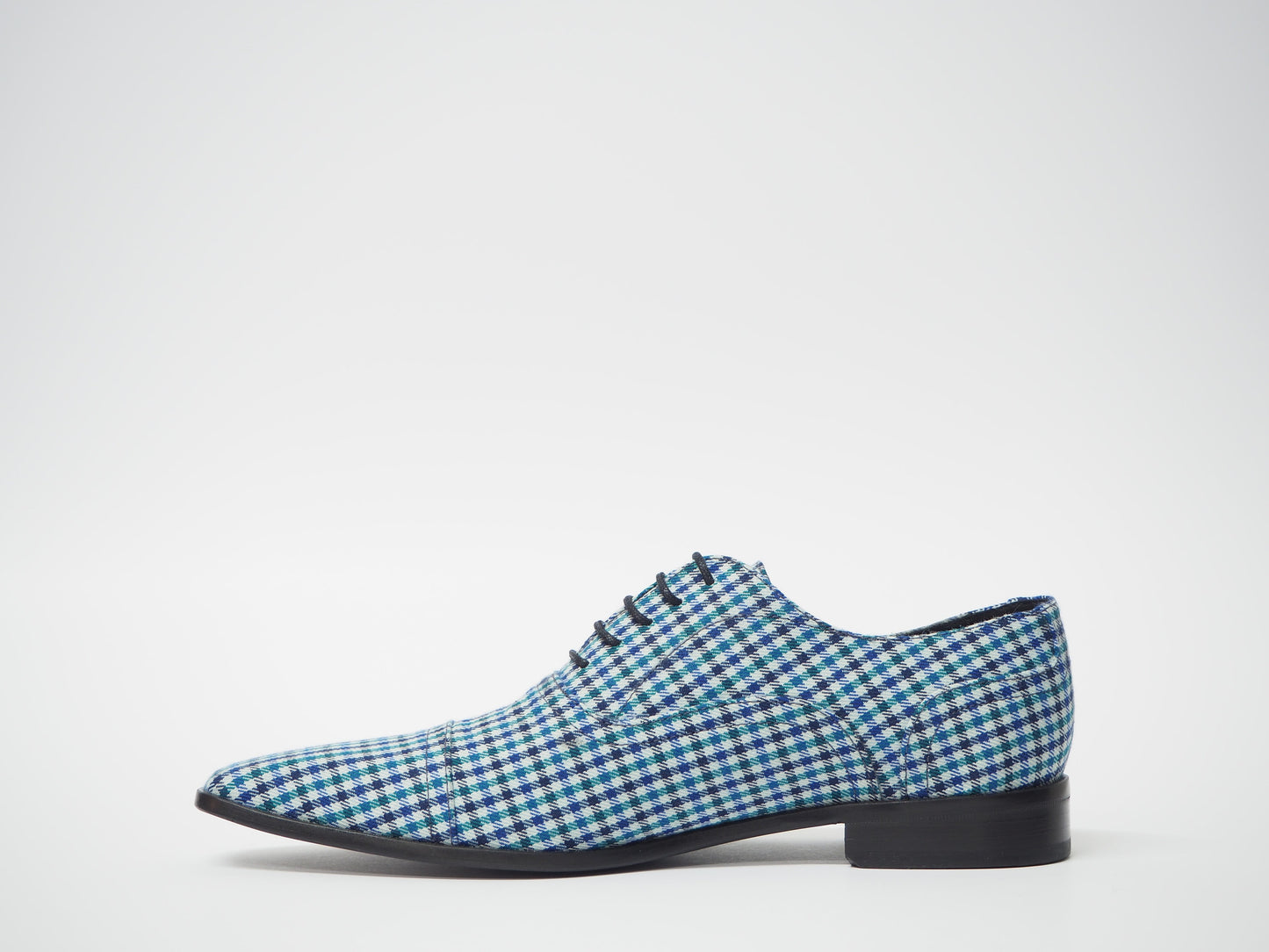 White & Blue Men's Dress Shoes + Belt