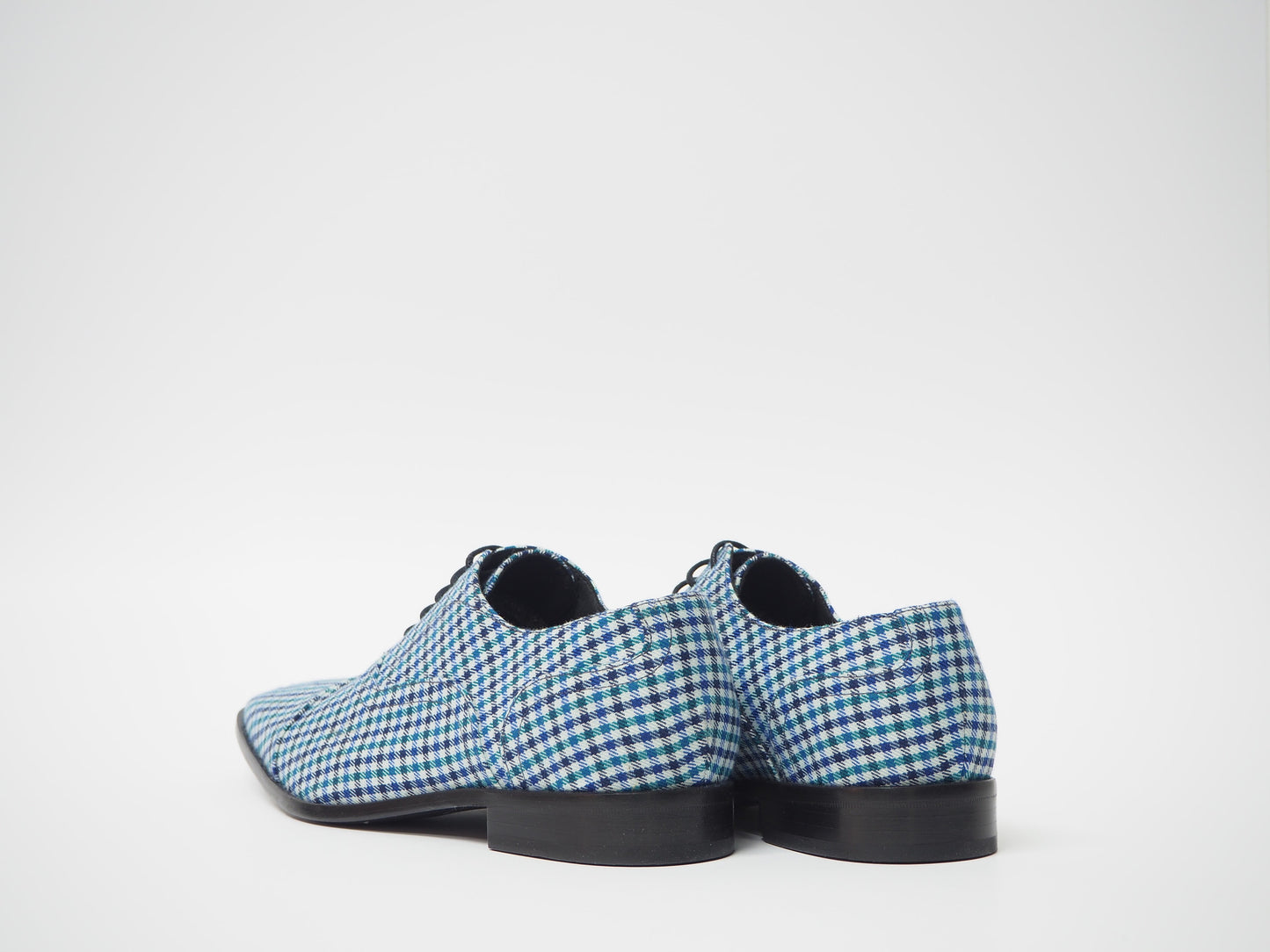 White & Blue Men's Dress Shoes + Belt