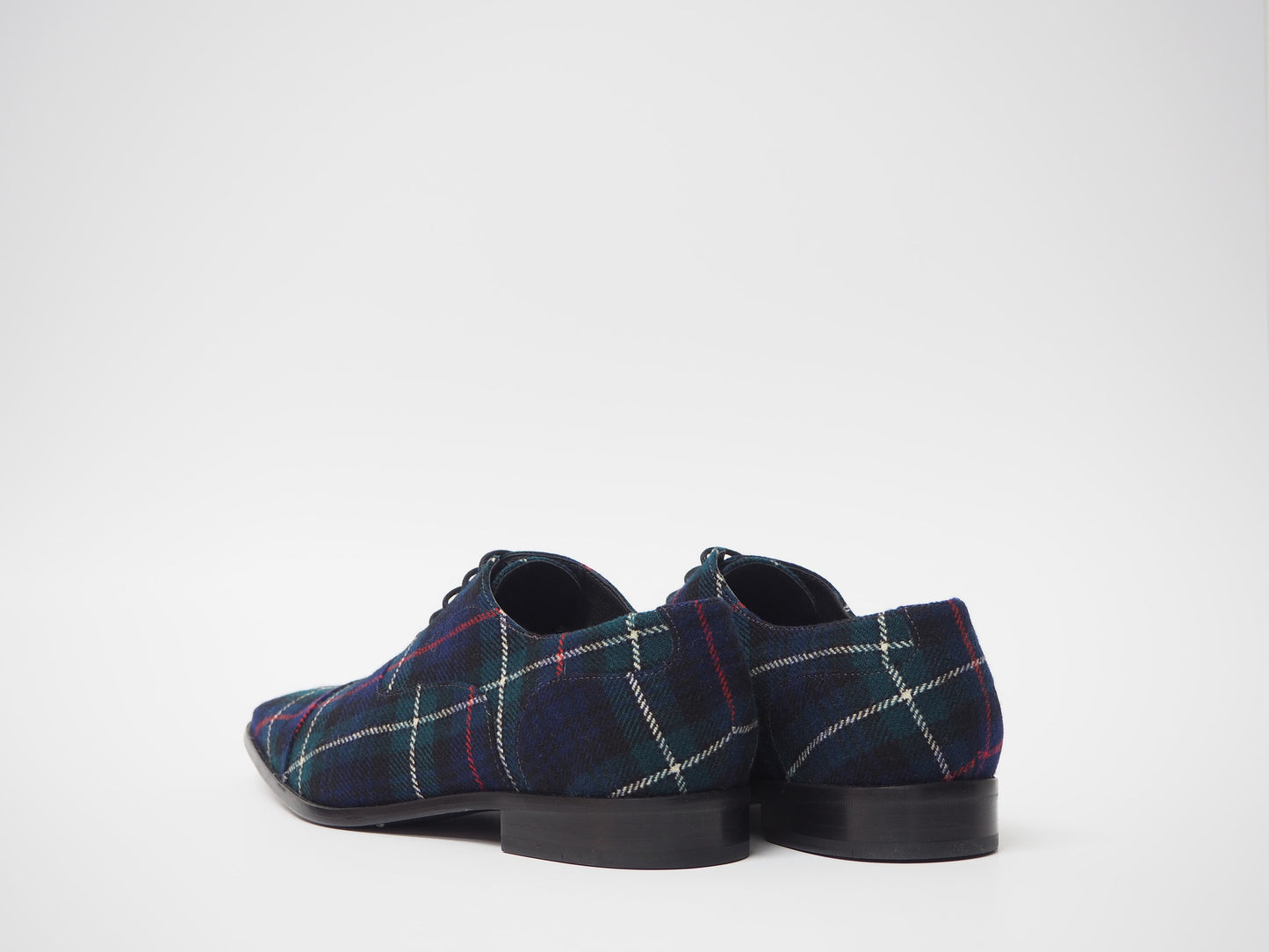 Red & Blue Men's Dress Shoes + Belt