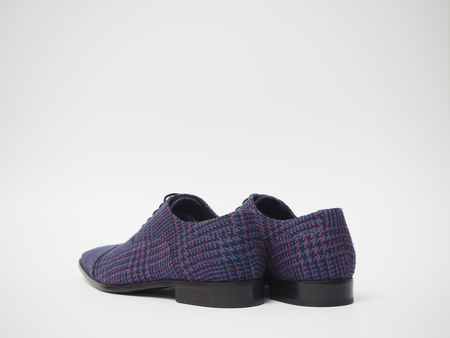 Maroon & Blue Men's Dress Shoes + Belt