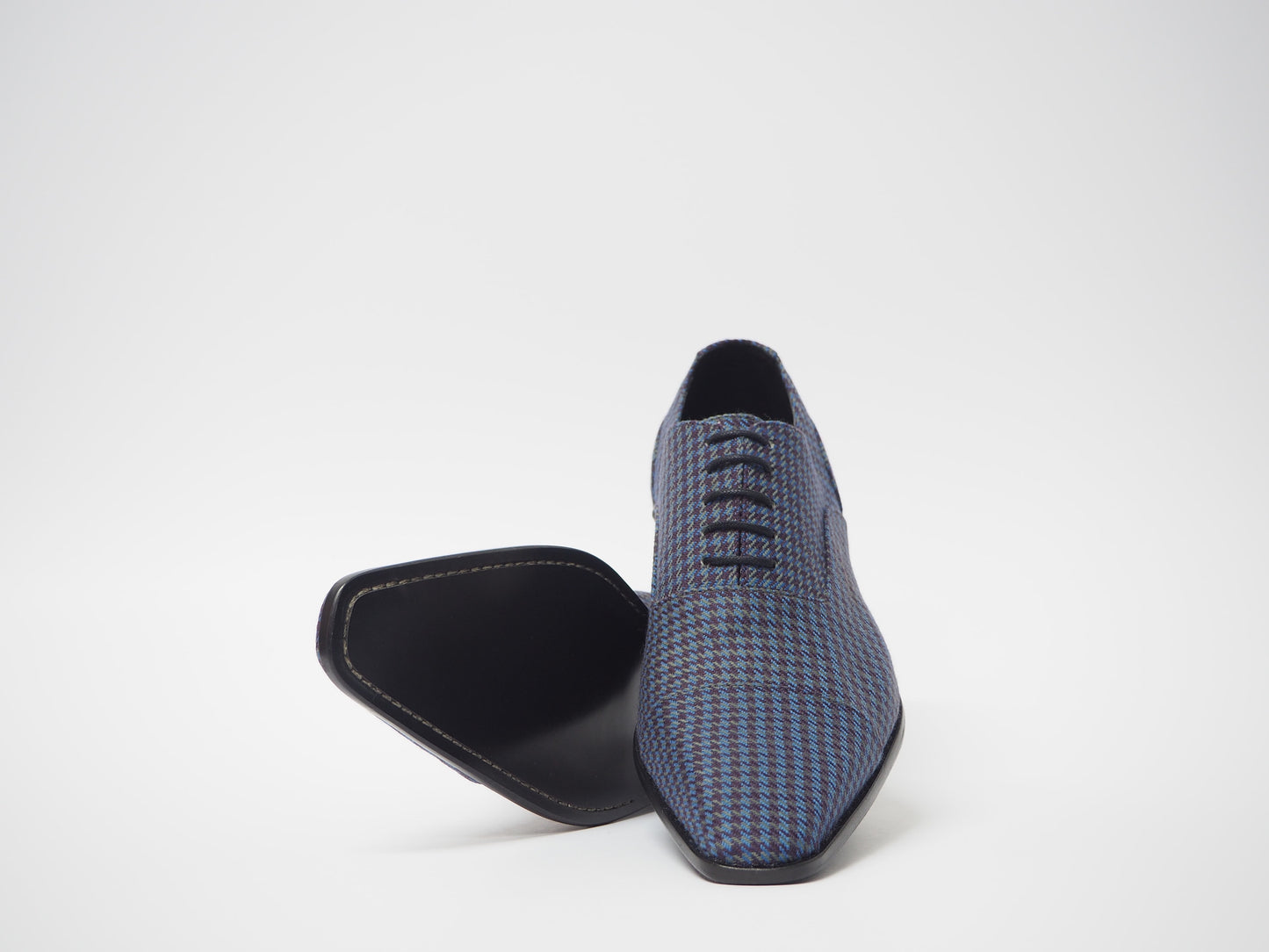 Blue & Violet Men's Dress Shoes + Belt