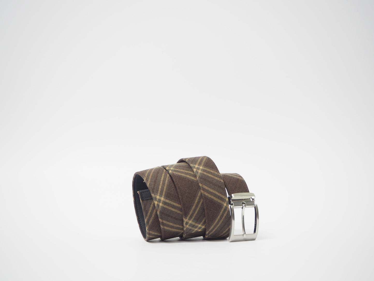 Yellow & Brown Tartan Men's Dress Shoes + Belt