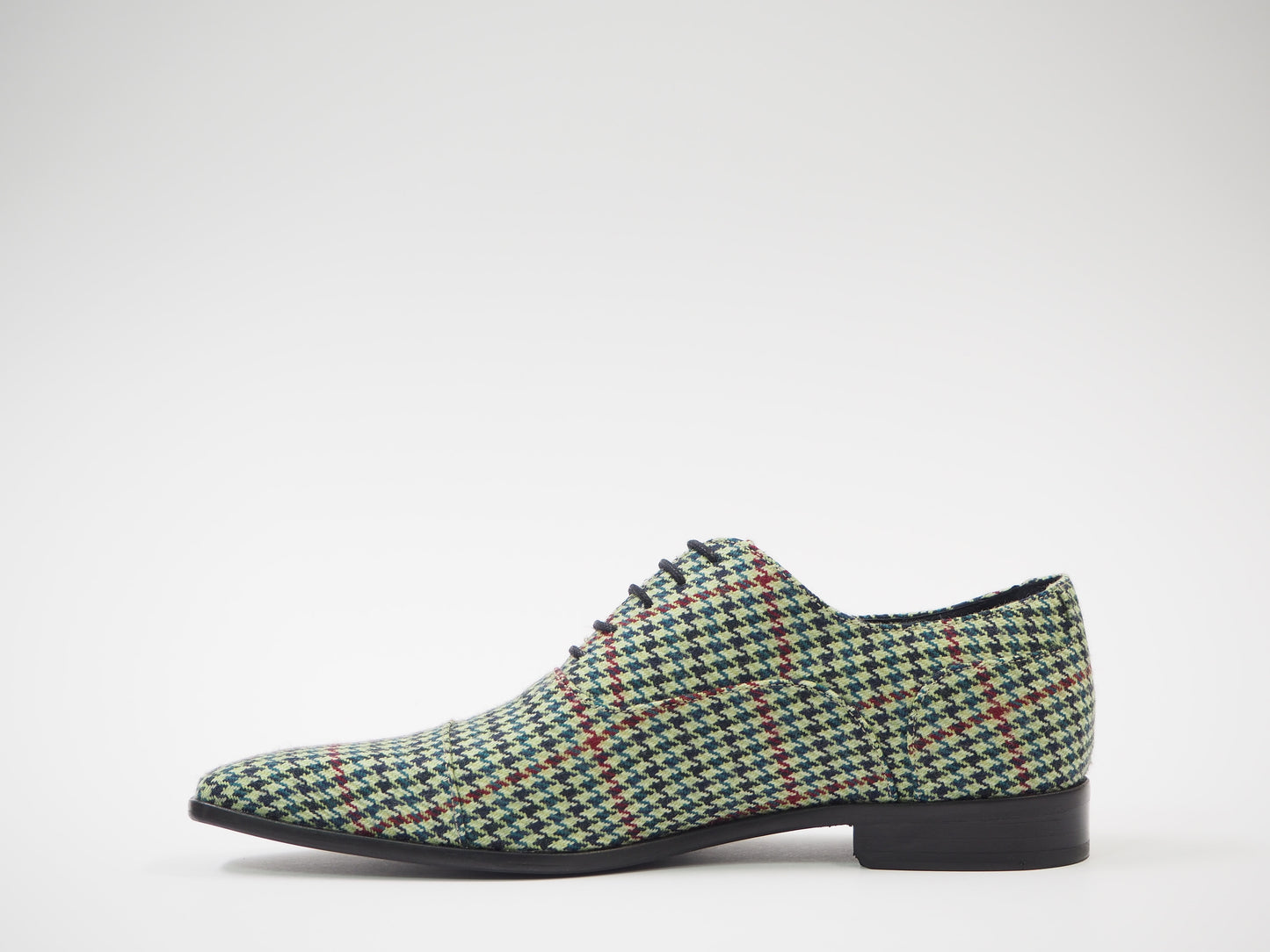 Multicolor Tweed Men's Dress Shoes + Belt